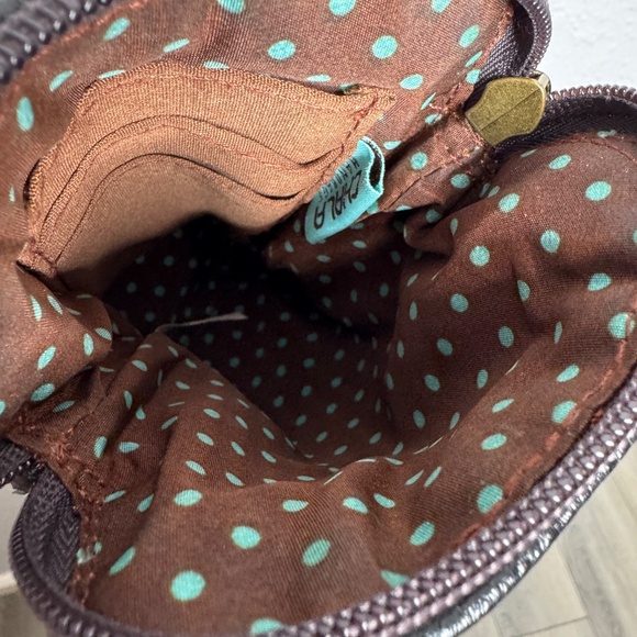 Chala Dazzled Purple Paisley Cell Phone Crossbod Purse adustable strap in - Picture 9 of 15